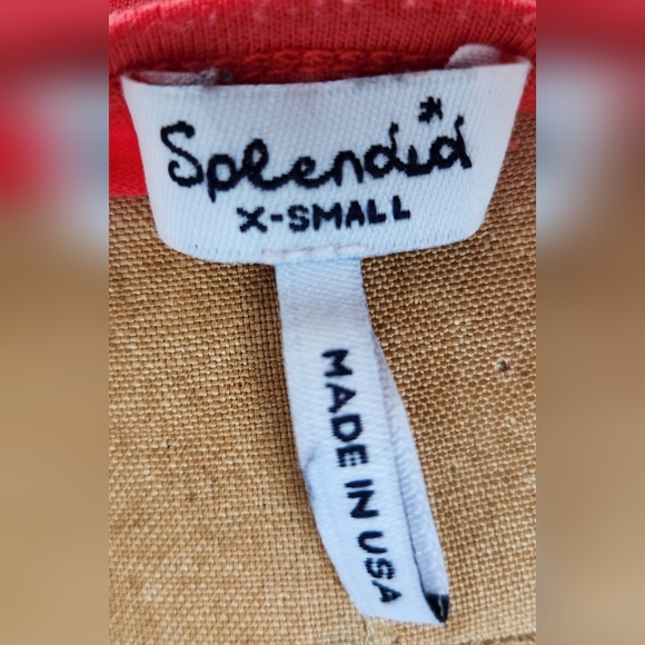 Cute SPLENDID Anthropologie Orange Racer Back Tank Top EUC - Picture 4 of 6